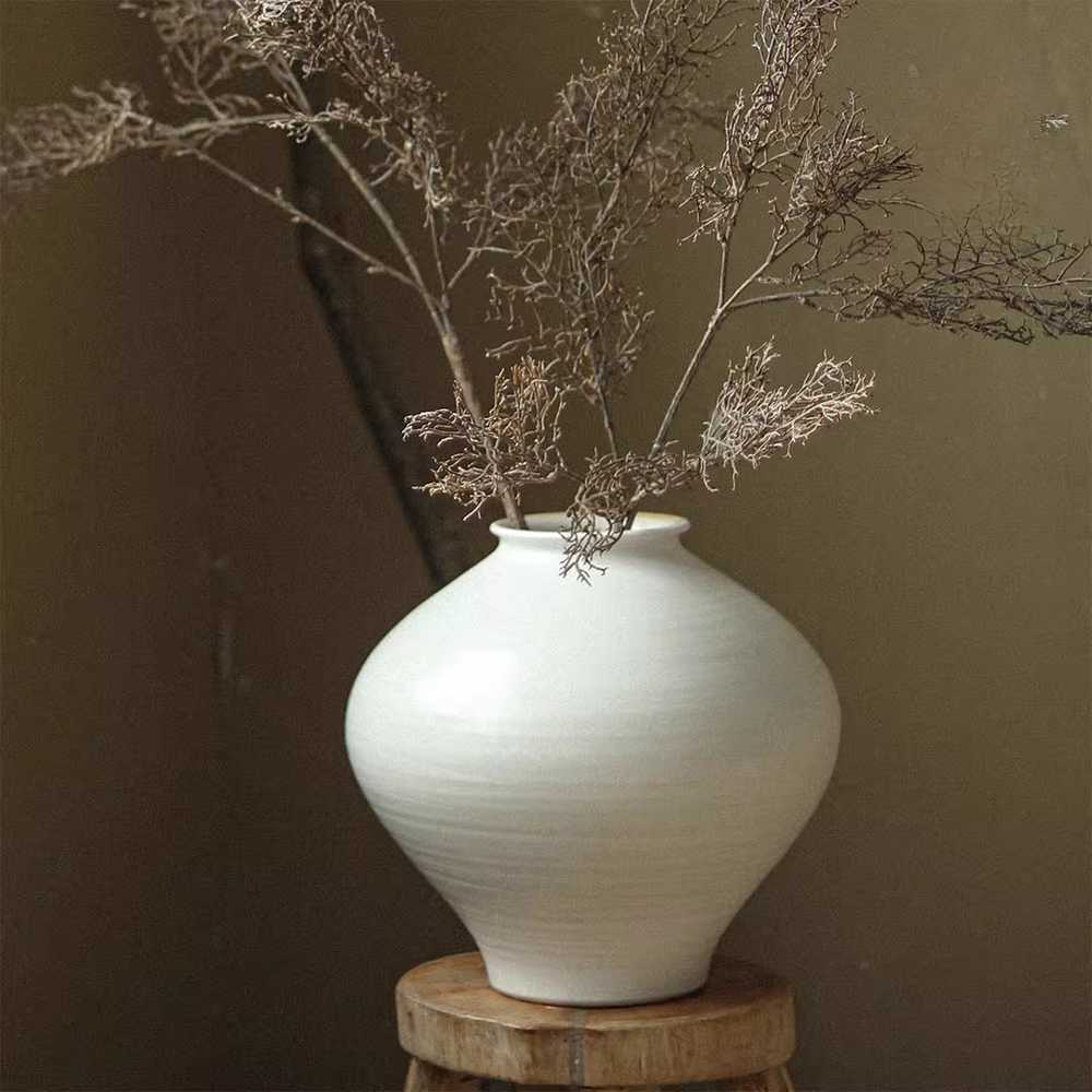 도자기 백자 화분 클래식 디자인 실내 인테리어용 10.5x14.5x31cm - 상세 이미지 4