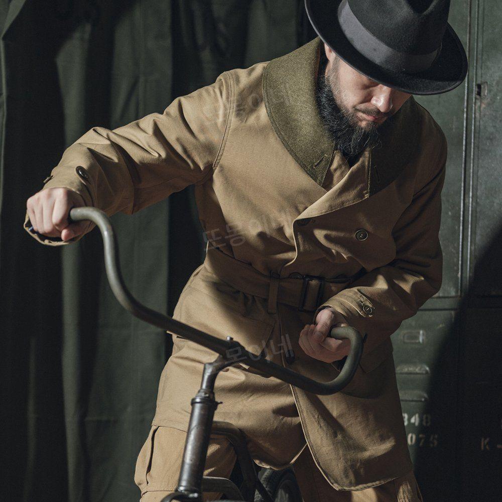 브론슨 BRONSON M1938 매키노 매키낵 코트 남성용 카키색 L - 상세 이미지 3