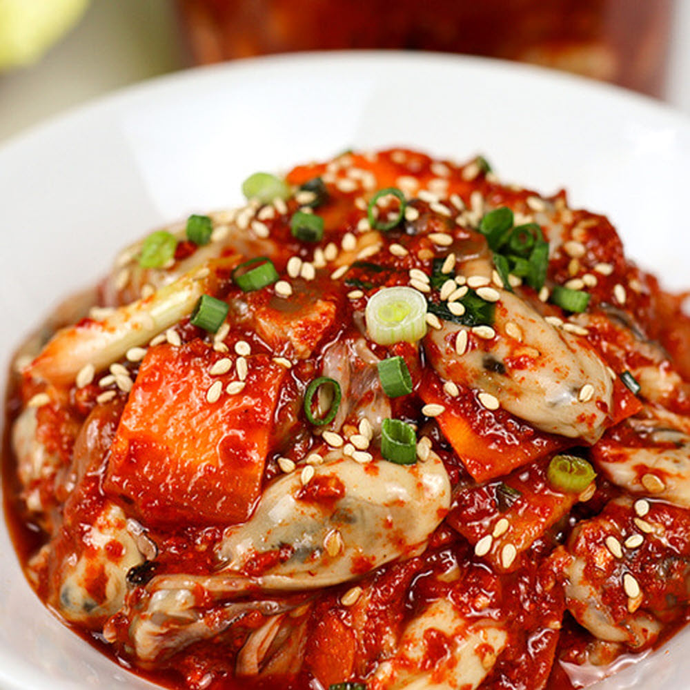 통영 생굴 무침 굴무침 양념 굴보쌈 택배 1kg, 1개 - 상세 이미지 3