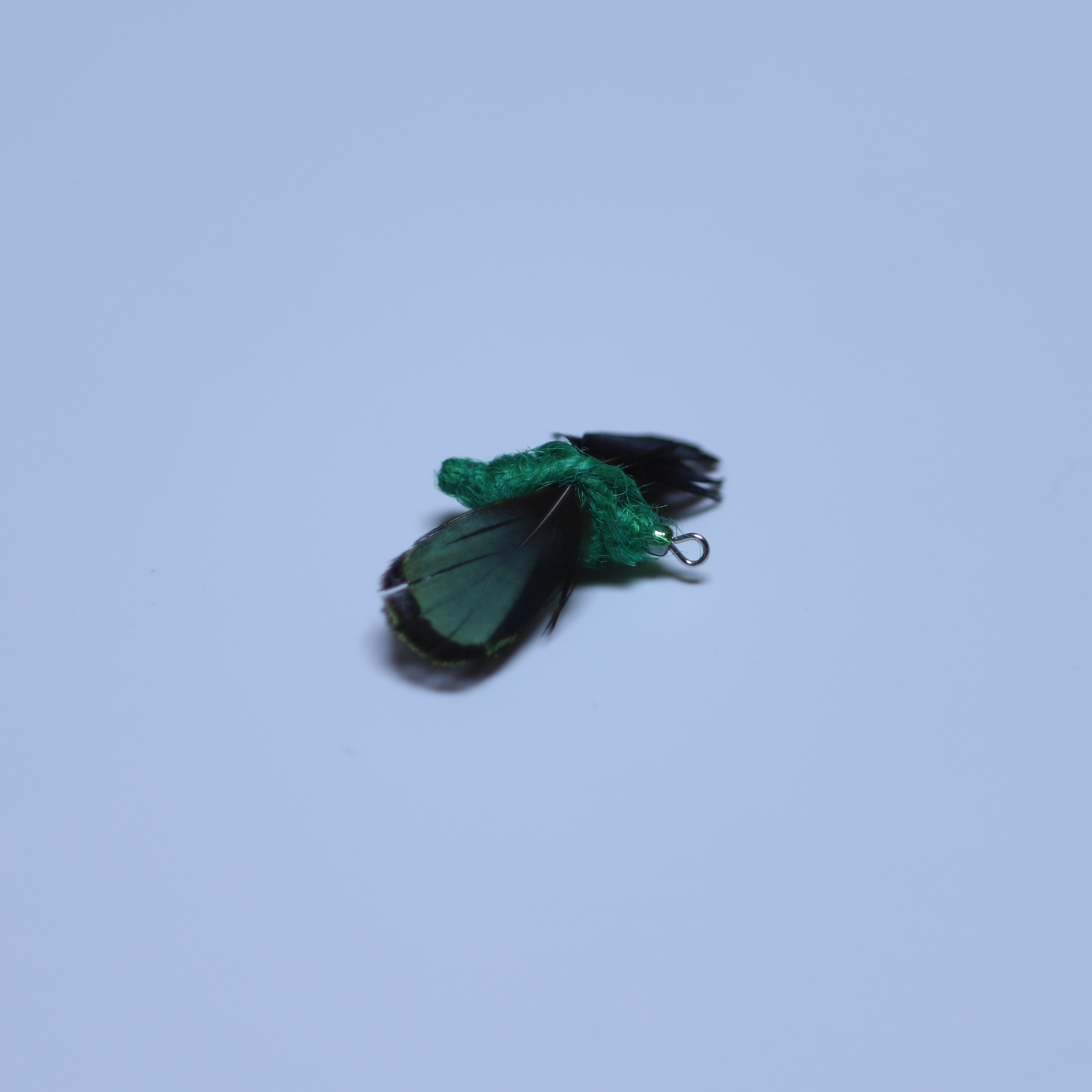 ABIBI'S GOMULSANG 수제 고양이 장난감 리필 낚시대 미끼 끈 벌레 깃털 곤충 초록예쁜밤나방 이미지 2