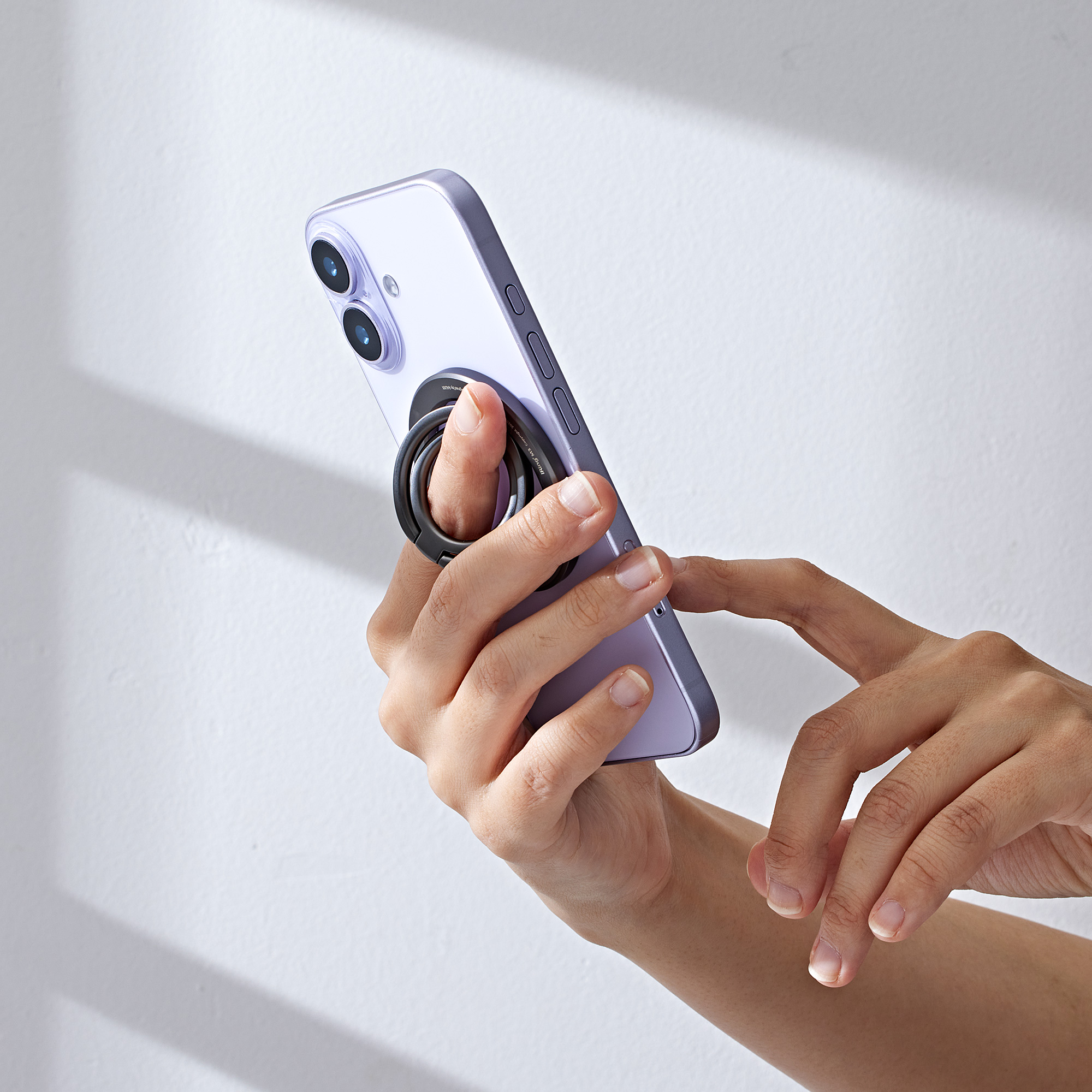 억스 아이링 M3 맥세이프 그립 톡 홀더 양면자석 휴대폰 핑거링 스탠드 핸드폰 거치대