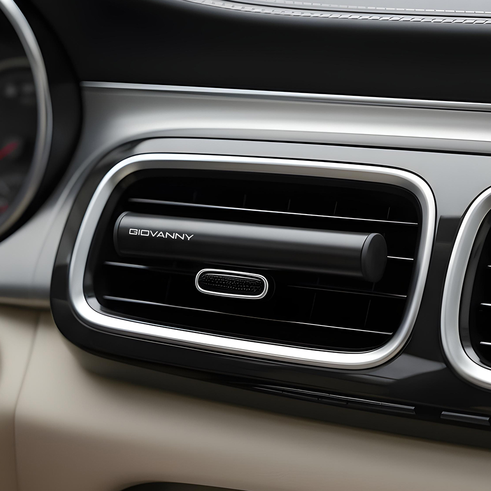 지오바니 차량용 송풍구 방향제 자동차 디퓨저 파워스틱 2개 리필 4개 블랙체리