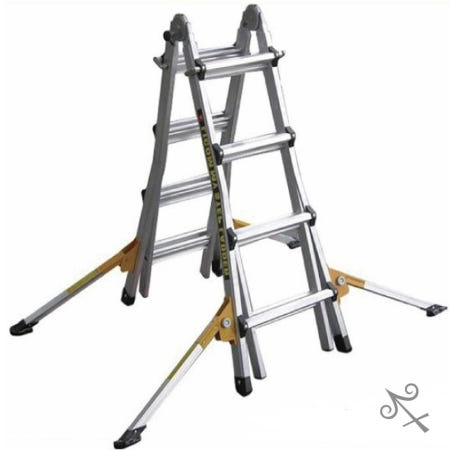 [컬레웨이브OEM]캔캔토토 사다리 아웃트리거 A형 안전지지대 세트 안전사다리