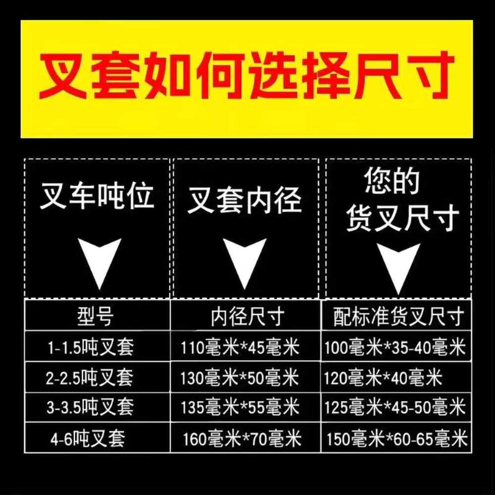 지게차 덧발 굴삭기 지게발 커버 포크 굴삭기 보조발 1톤 1.5톤 길이1.5m - 상세 이미지 3