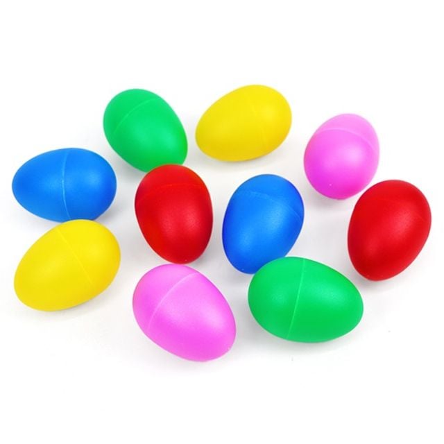 (재미스쿨) PVC 에그쉐이크 랜덤 10개입X1팩 마라카스 악기 그리기 - 메인 이미지