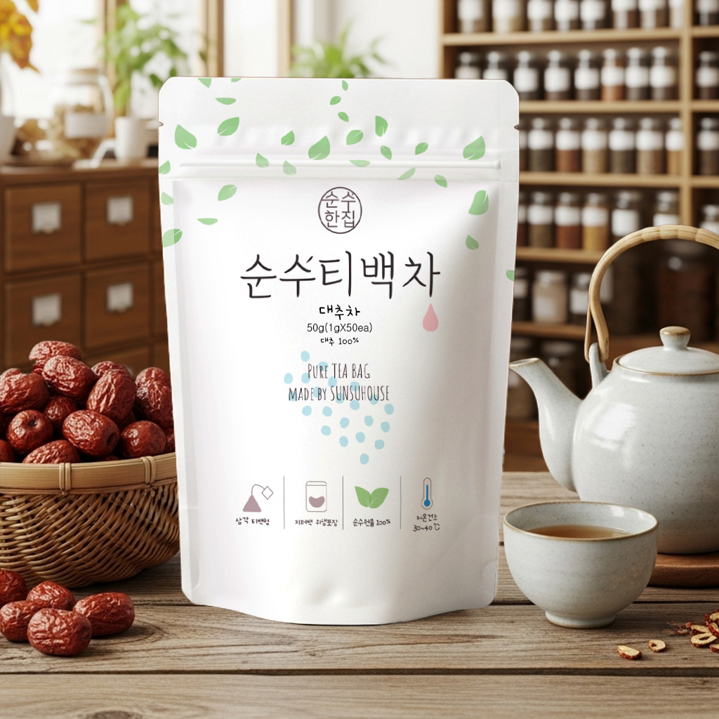 국산 대추차 티백 50개입 이미지 4