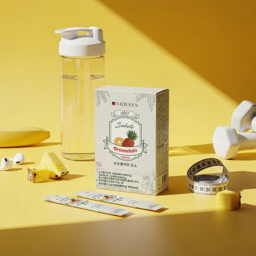 바이퀸 브로멜라인 파인애플 효소 탄수화물 단백질 분해 30포, 5개 이미지 4