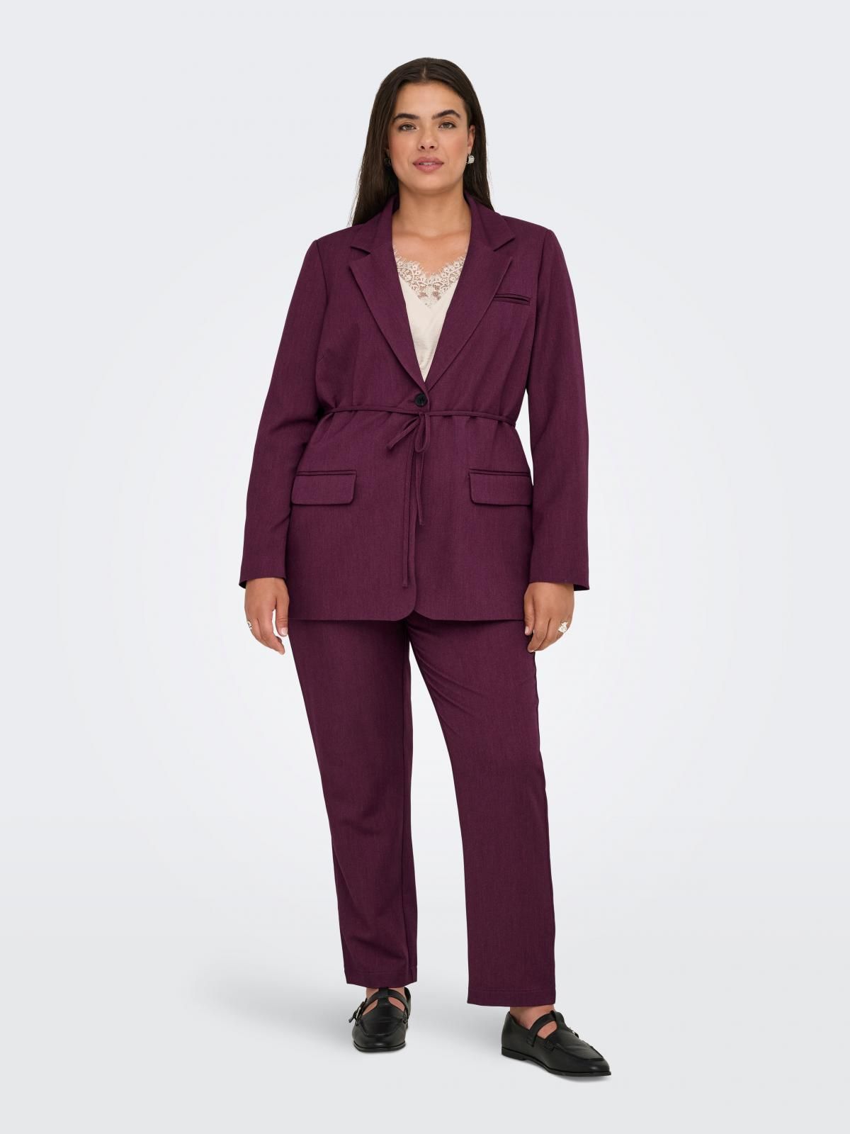 온리 버건디 테크니컬 스트링 블레이저 15351778_1045_1196827 PURPLE / MAUVE WINE - 상세 이미지 5