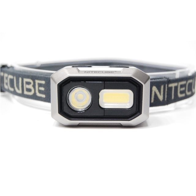 NITECUBE 모션센서 건전지 LED 헤드랜턴 등산 안전모 - 메인 이미지