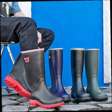 남성장화 방수 작업용 농업 갯벌 낚시 야외활동 고무장화 미끄럼방지 실용
