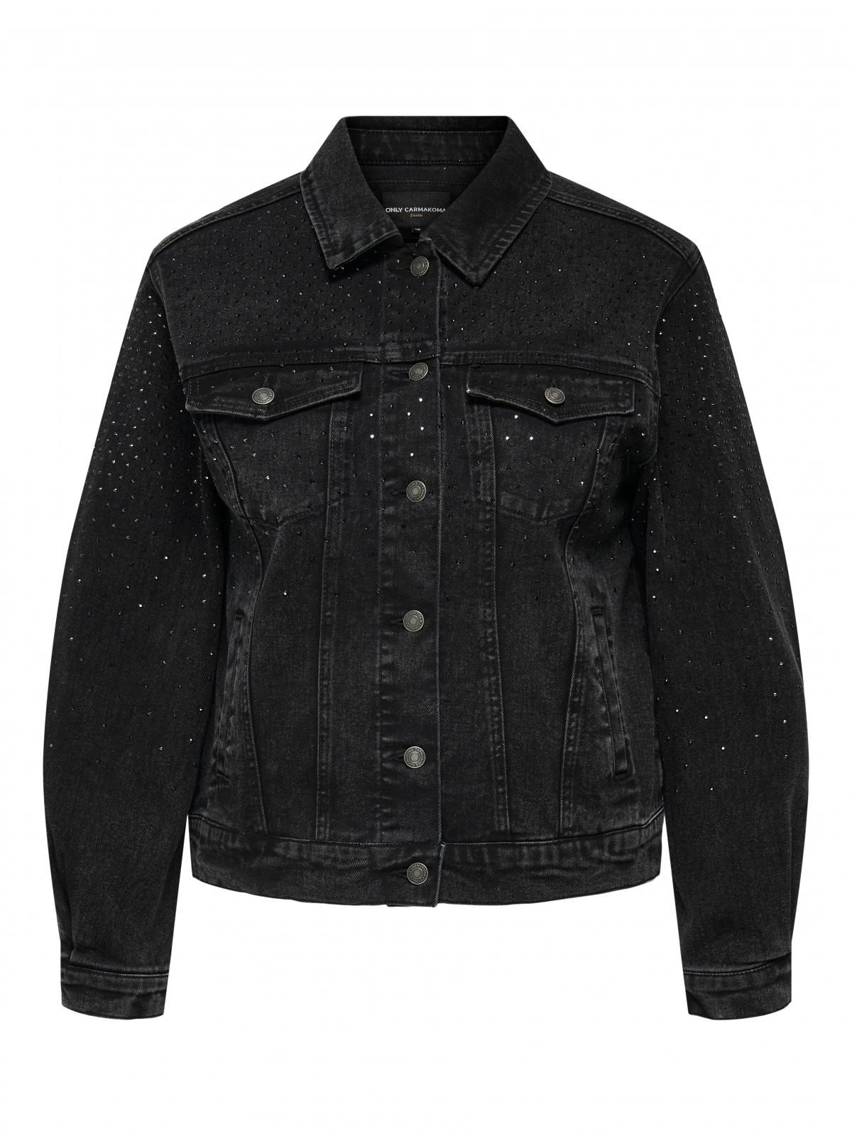온리 테크니컬 흑청 데님 재킷 15334014_8183 BLACK / WASHED BLACK - 상세 이미지 3