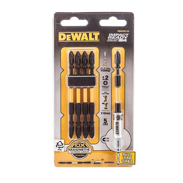 디월트AC 토션비트 DWA2SD110(6.35x110) 5PCS (1판) - 메인 이미지