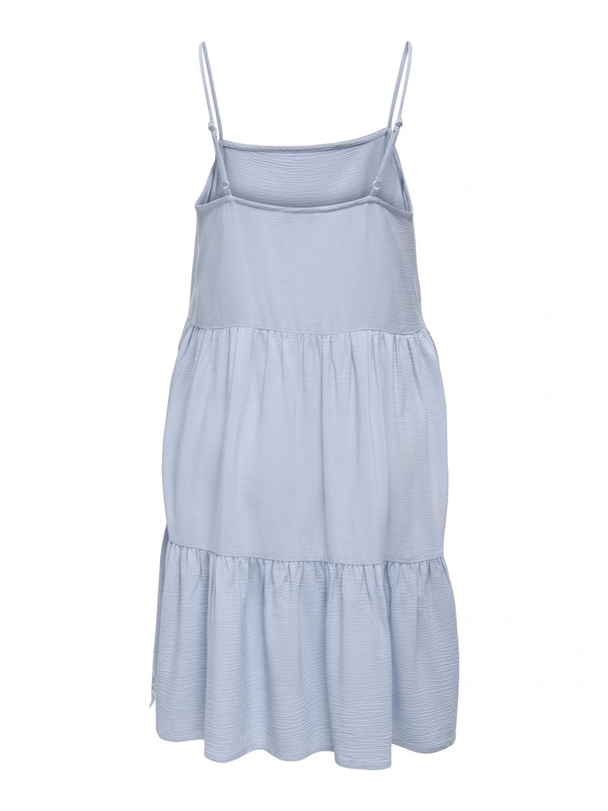 온리 레이스 자수 슬리브리스 미니 원피스 15366992_3013_1245970 BLUE / SOFT CHAMBRAY - 상세 이미지 4