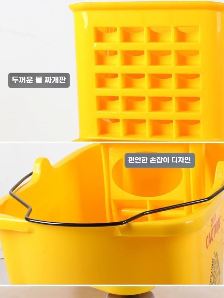 이동식 마포 보관 탈수 짜는기계 걸레통 업소용 마포걸레 - 상세 이미지 2