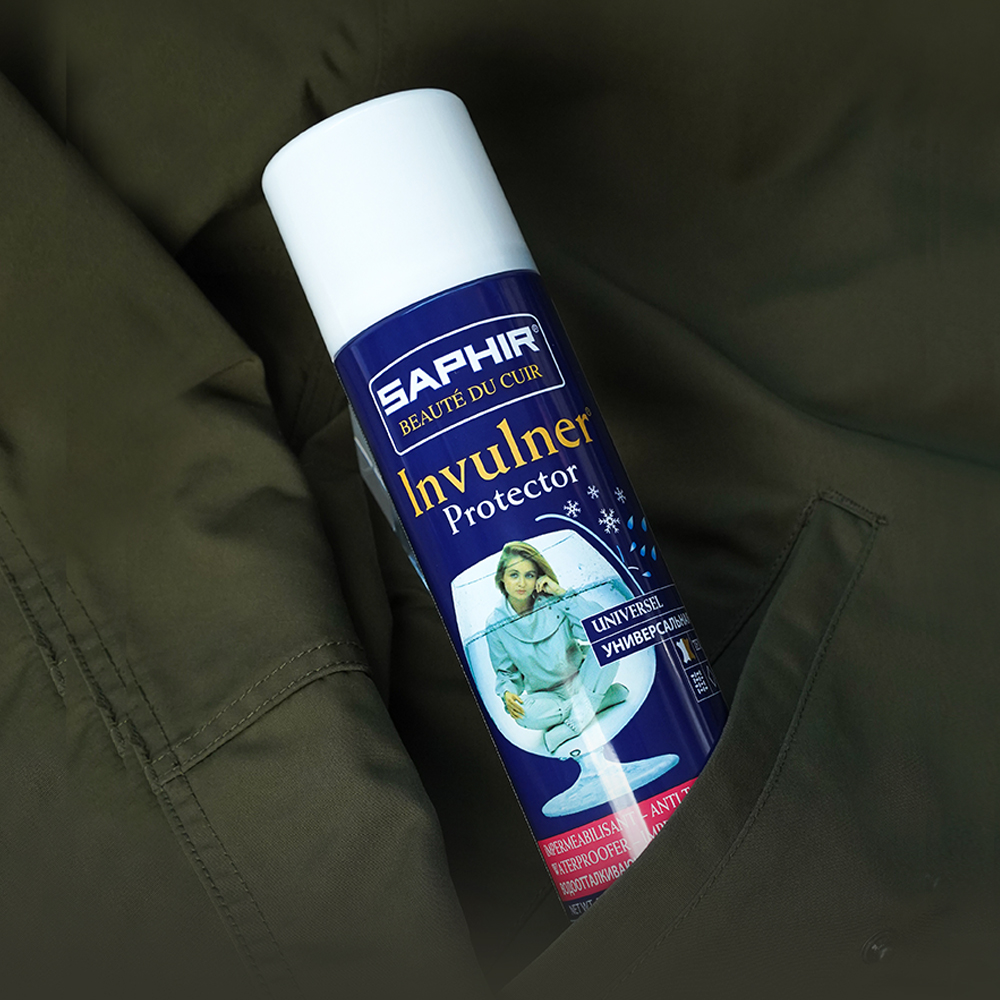 사피르 방수 보호 스프레이 250ml / 가죽 스웨이드 가방 운동화 의류 섬유 발수 코팅