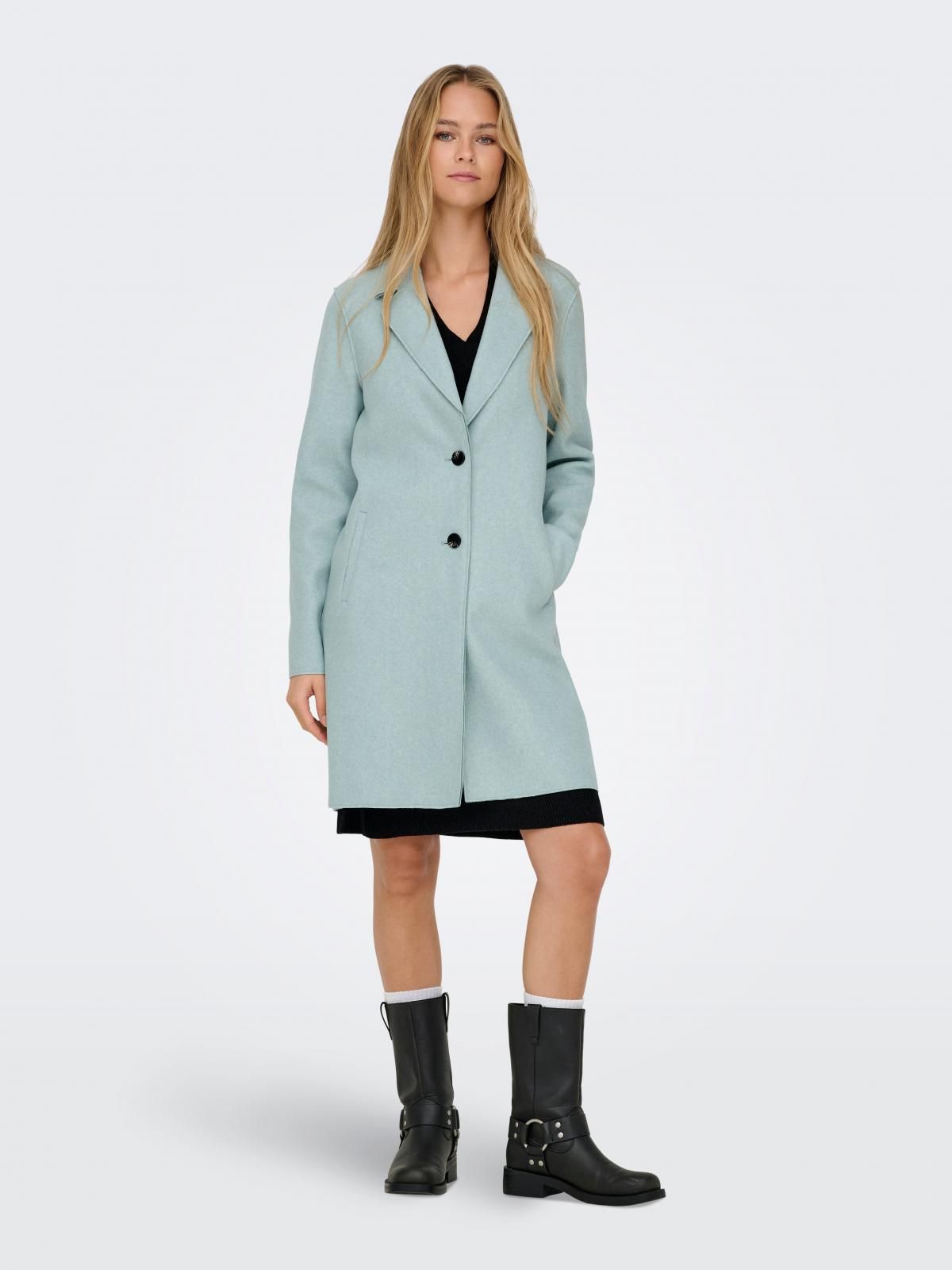 온리 테크니컬 라이트블루 롱 코트 15213300_1422_880395 TURQUOISE / GRAY MIST - 상세 이미지 2