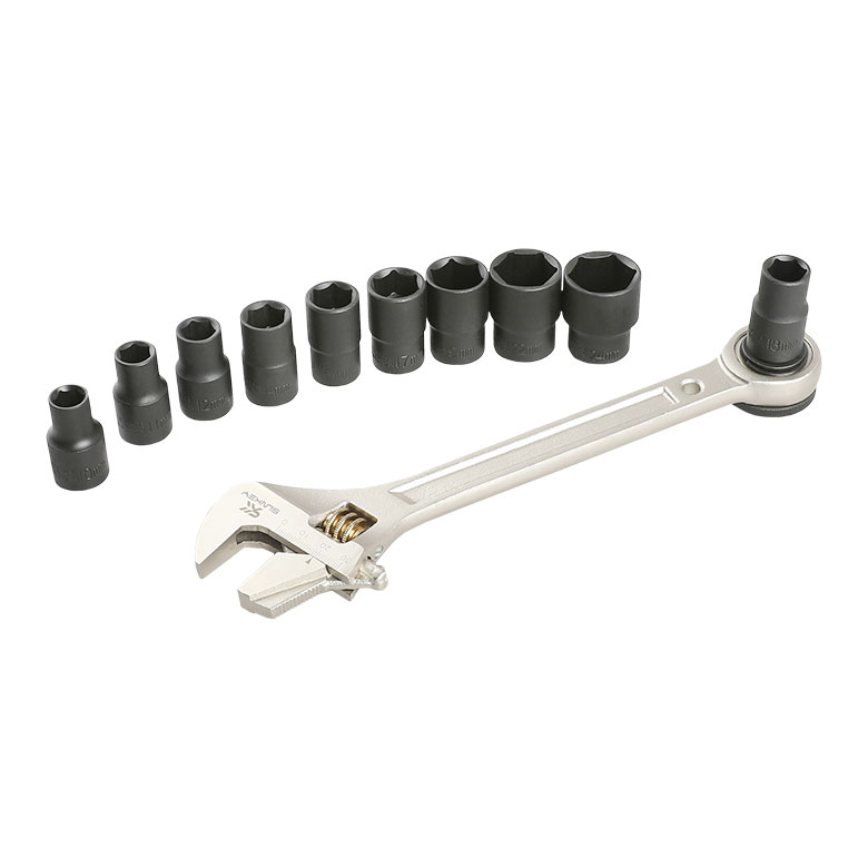 썬키 몽키 라쳇핸들 세트 12pcs 1/2 SAR-12S - 상품 이미지