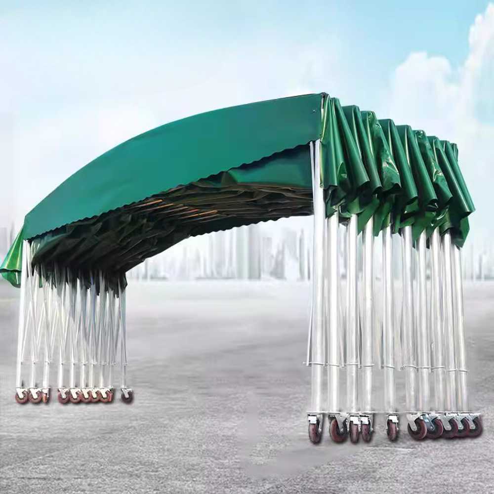 대형 자바라 천막 야외 행사용 접이식 이동식 쉘터 8x3x2.5m - 상품 이미지
