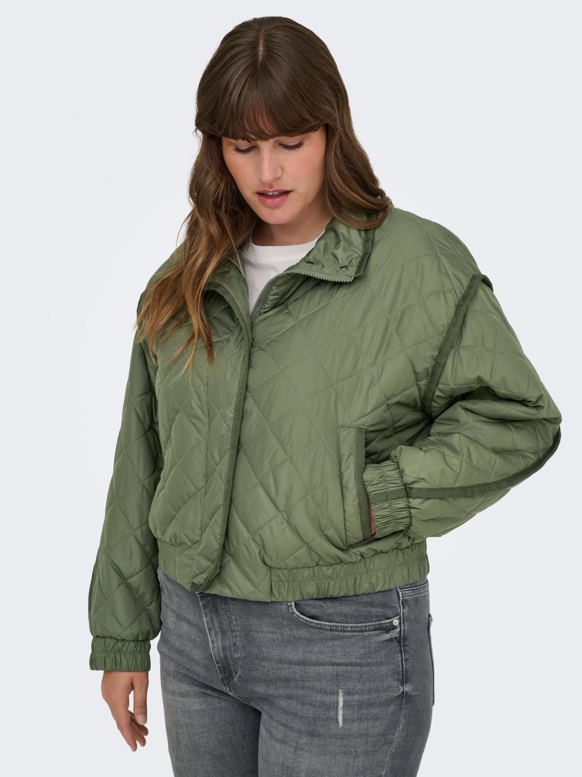 온리 경량 카키 봄버자켓 플러스사이즈 15349940_4263 GREEN / KALAMATA - 상품 이미지