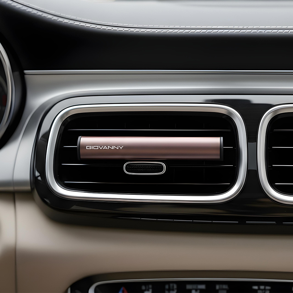 지오바니 차량용 송풍구 방향제 자동차 디퓨저 파워스틱 2개 리필 4개 블랙체리