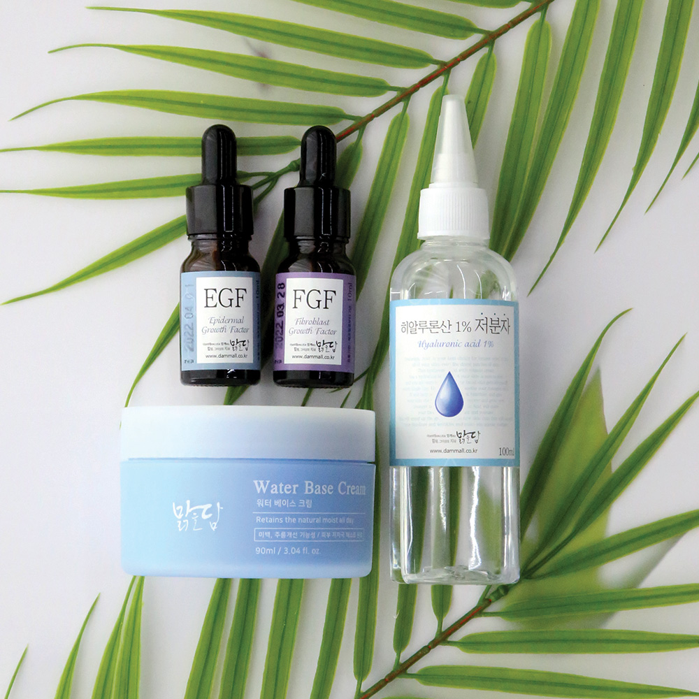 맑을담 찐 EGF 1ppm 이지에프 리페어 크림 DIY 수분 크림 만들기 4종 키트 90ml - 상품 이미지