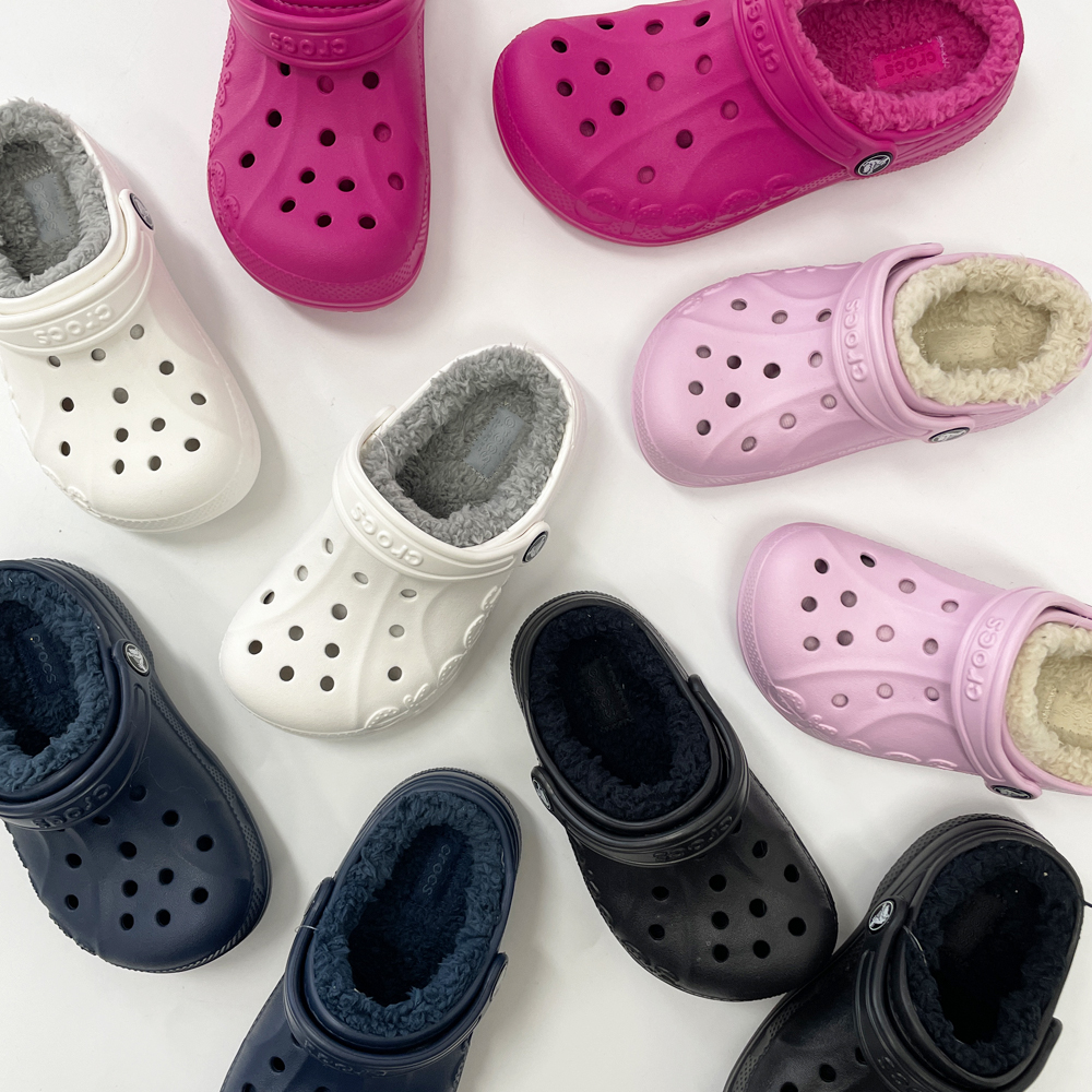 크록스 키즈 털신 바야 라인드 토들러 겨울 어린이 털슬리퍼 샌들