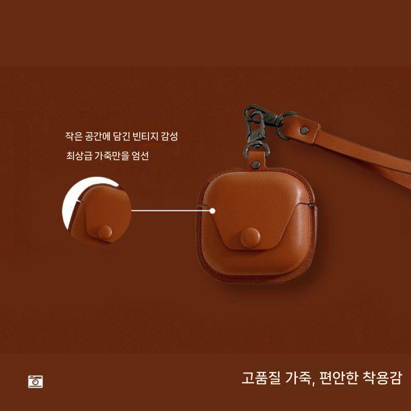 샥즈 오픈핏2 플러스 보호 케이스 T921 가죽 커버 T920 스트랩 - 상세 이미지 3