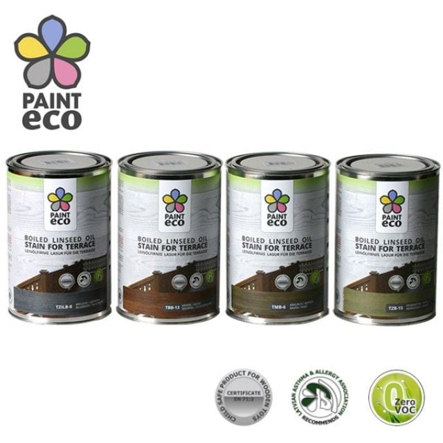 (Paint ECO) 테라스용 보일드 린시드 오일 스테인(1L) - 상품 이미지