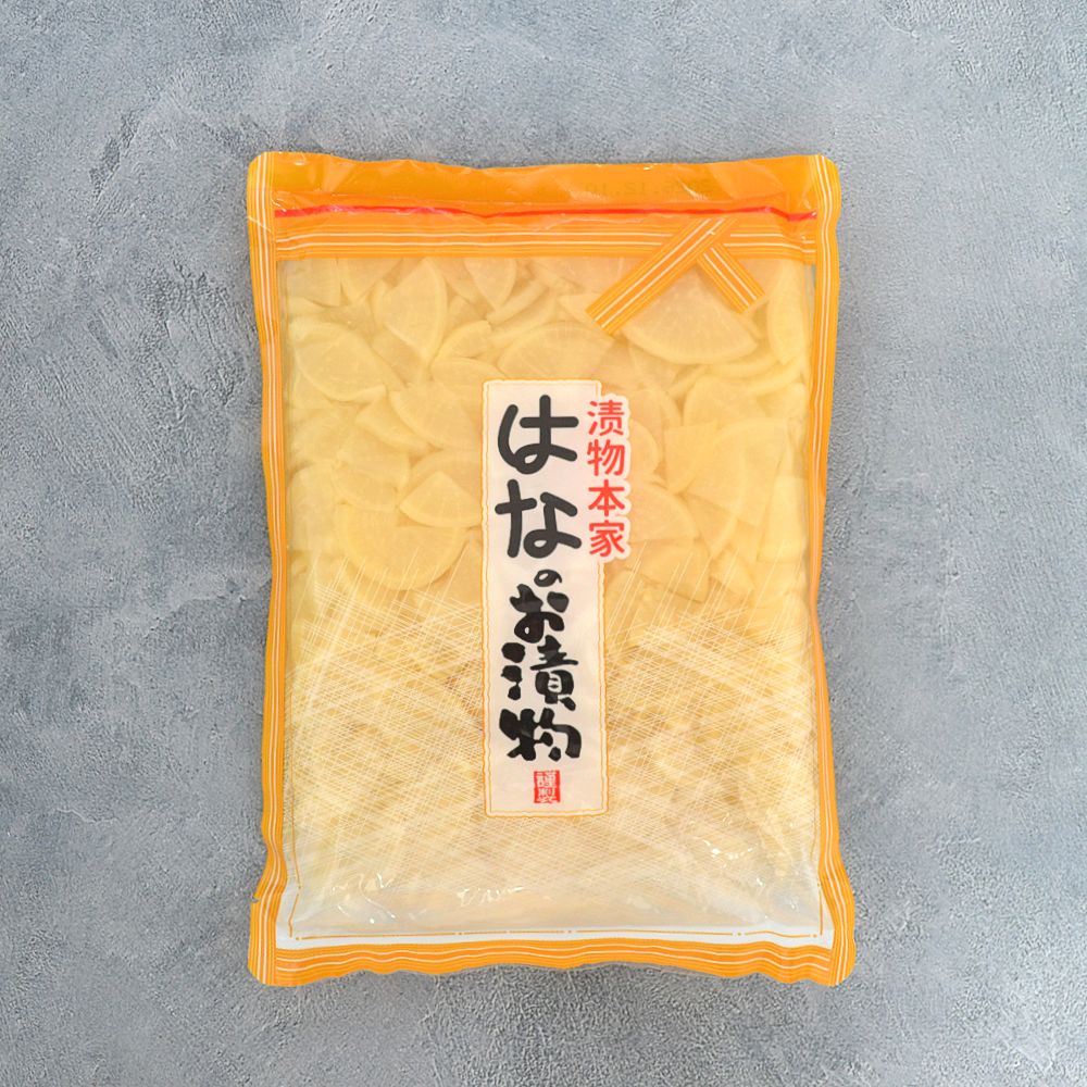 유자 단무지 1kg 슬라이스 업소용 대용량 - 상품 이미지
