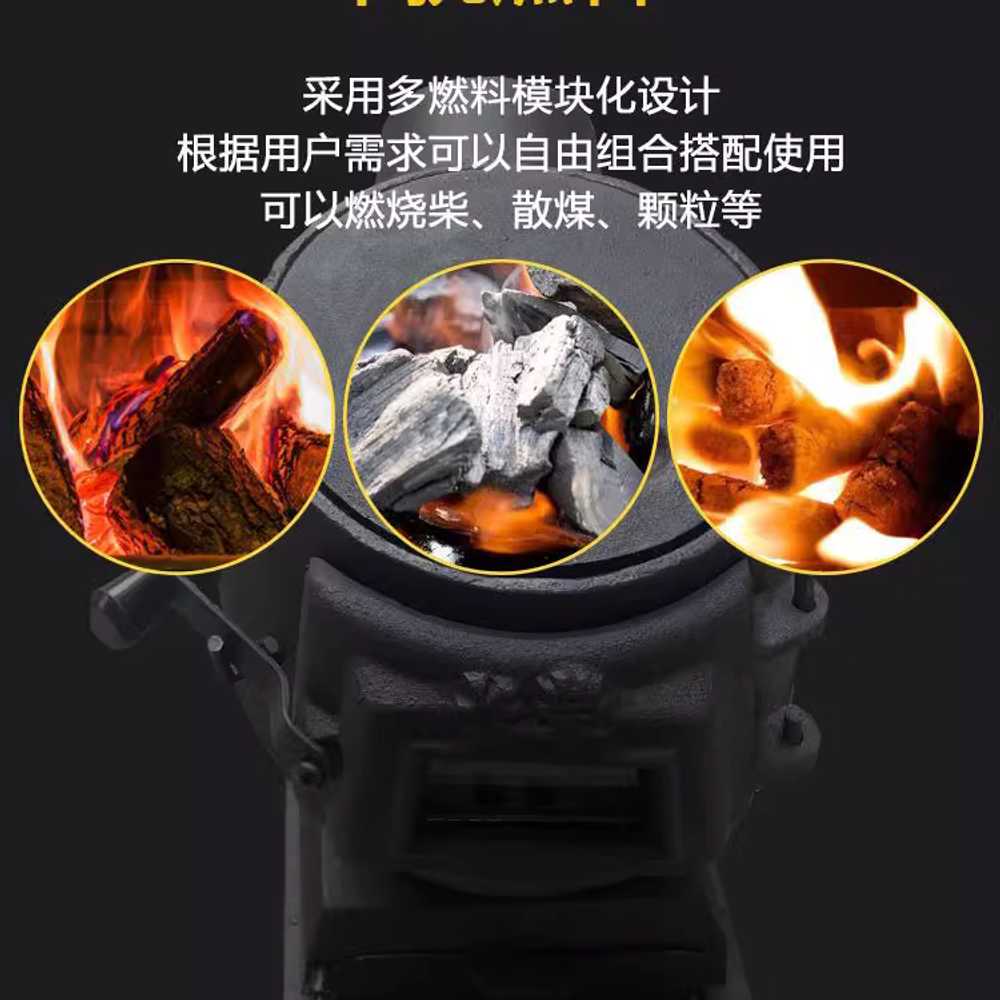 주물난로 미니 스토브 소각로 펠릿 별장 난방 불멍 소형 - 상세 이미지 3