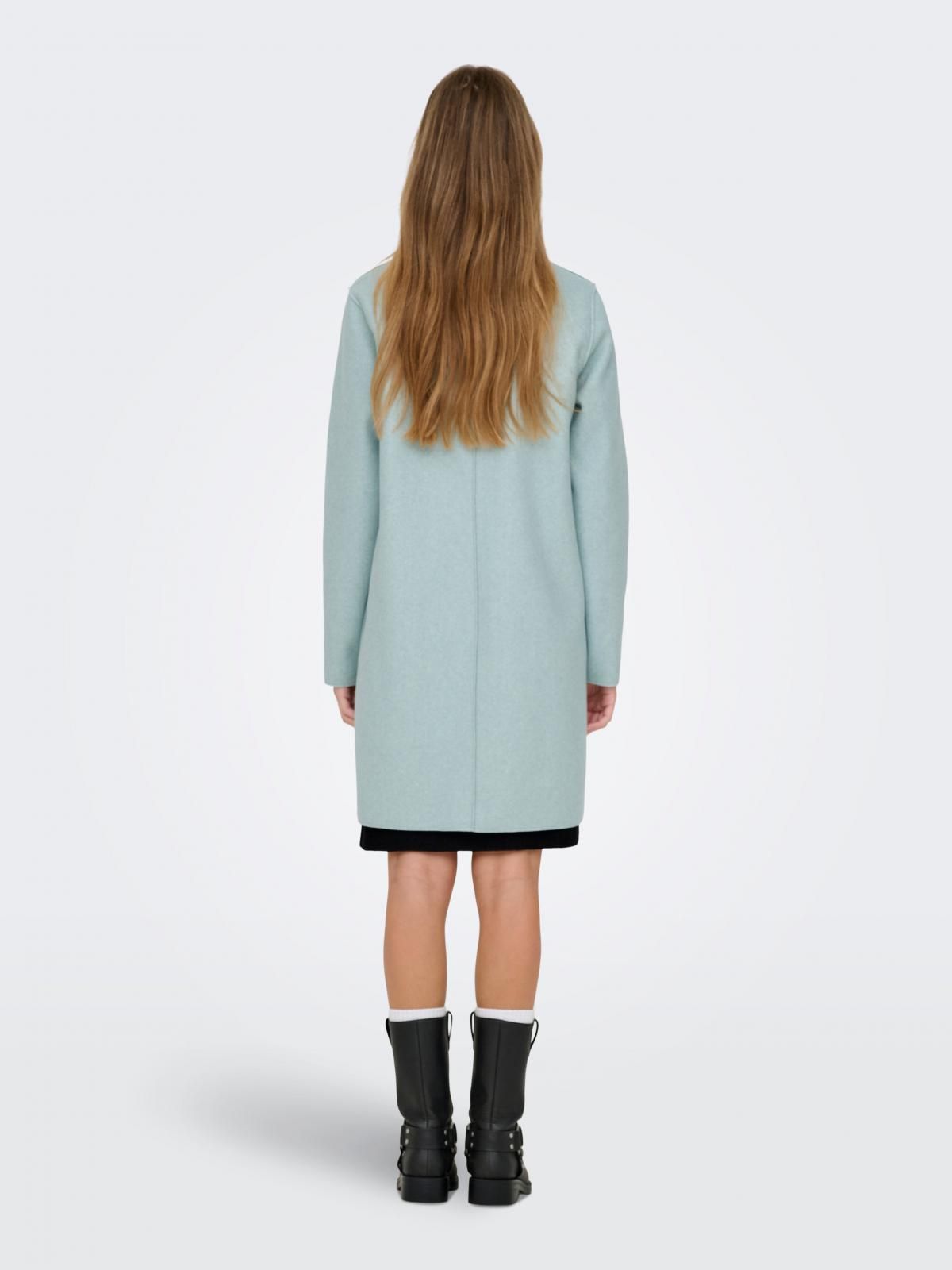 온리 테크니컬 라이트블루 롱 코트 15213300_1422_880395 TURQUOISE / GRAY MIST - 상세 이미지 3