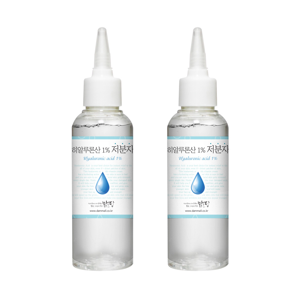 1+1 맑을담 히알루론산 1% 저분자 100ml 수용액 원액 앰플 - 상품 이미지
