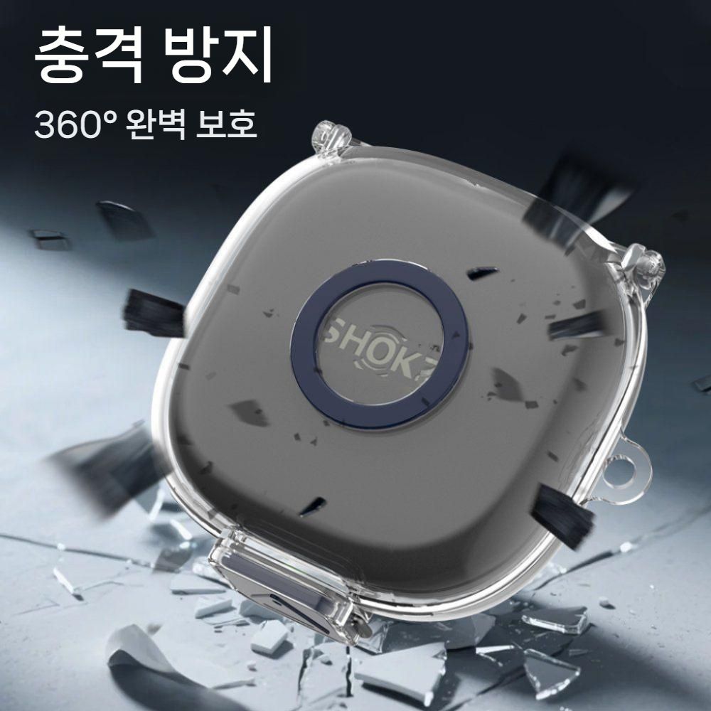 샥즈 오픈핏2 플러스 보호 케이스 T920 TPU 실리콘 투명 커버 후크고리 - 상세 이미지 3