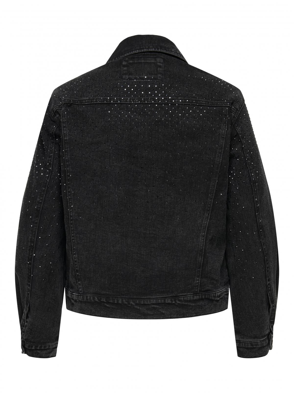 온리 테크니컬 흑청 데님 재킷 15334014_8183 BLACK / WASHED BLACK - 상세 이미지 4