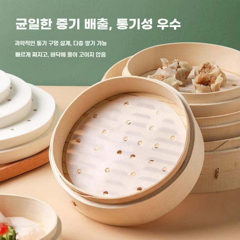 내열 방수 찜기용 일회용 원목펄프 식품용 찜종이 패드 - 상세 이미지 4