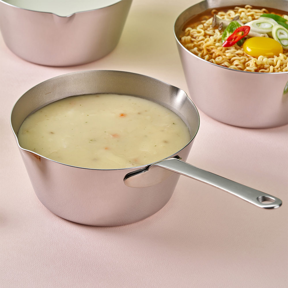 클래딘 인덕션 직화 IH 통3중 티타늄 미니 밀크팬 18cm - 상세 이미지 5