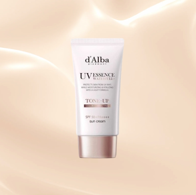 핑크 톤업 선크림 50ml 워터리 물광 수분