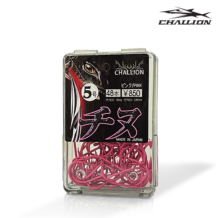 챌리온 CBOX 감성돔 대용량 벌크 바늘 1호, 치누(핑크) - 메인 이미지