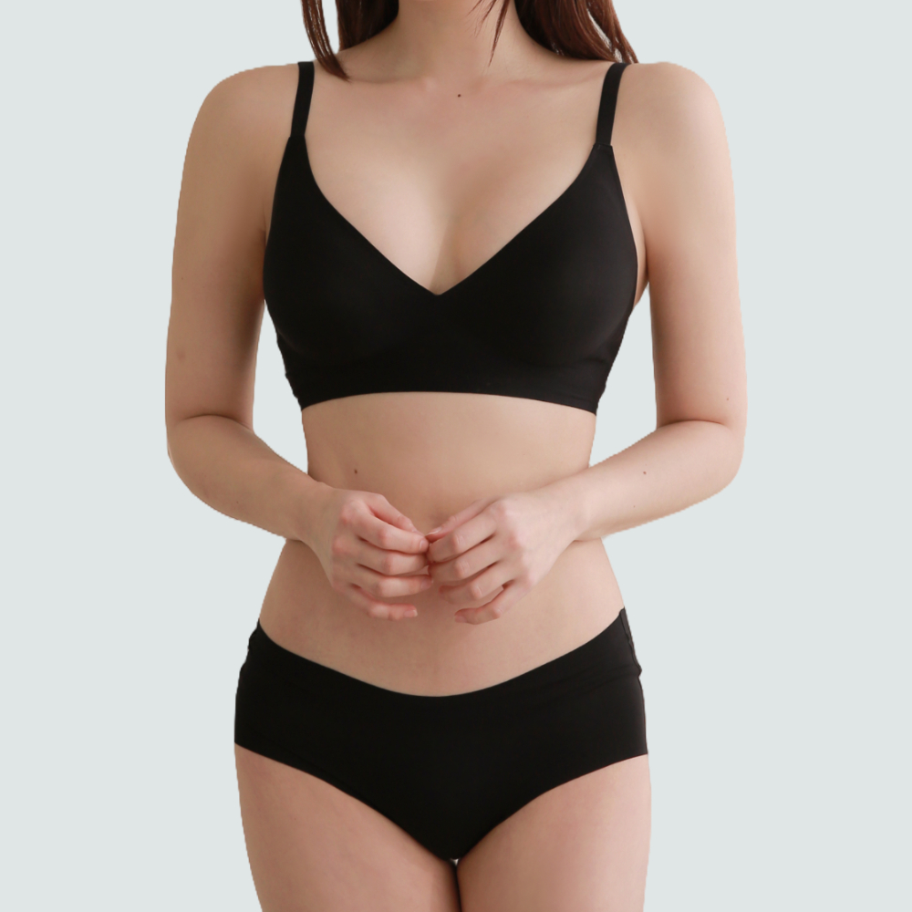 심리스브라 들뜸없이 가슴모아주는 볼륨업 뽕 브라 처진가슴 보정 편한 노와이어 브라렛 이미지 4