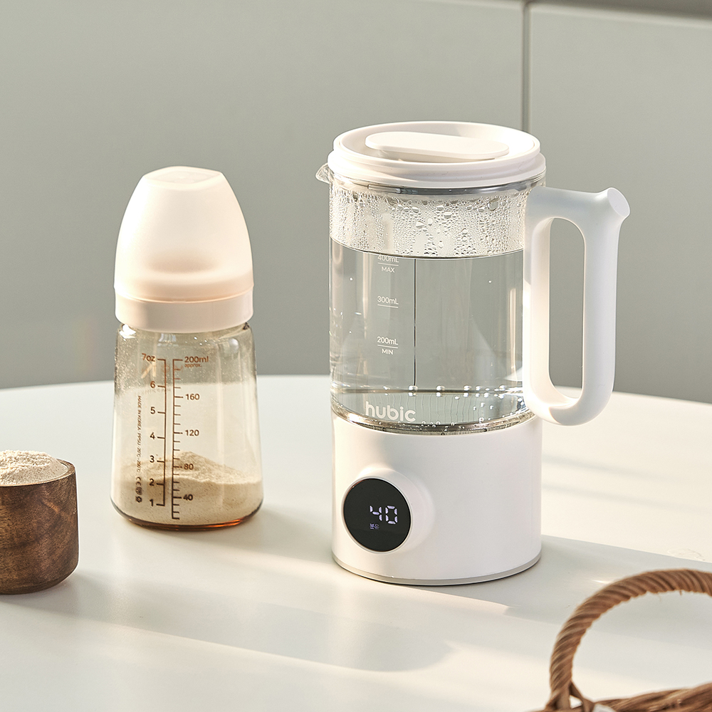 [맞춤온도]휴빅 유리 전기포트 티 포트 휴대용 여행용 사무실 미니 소형