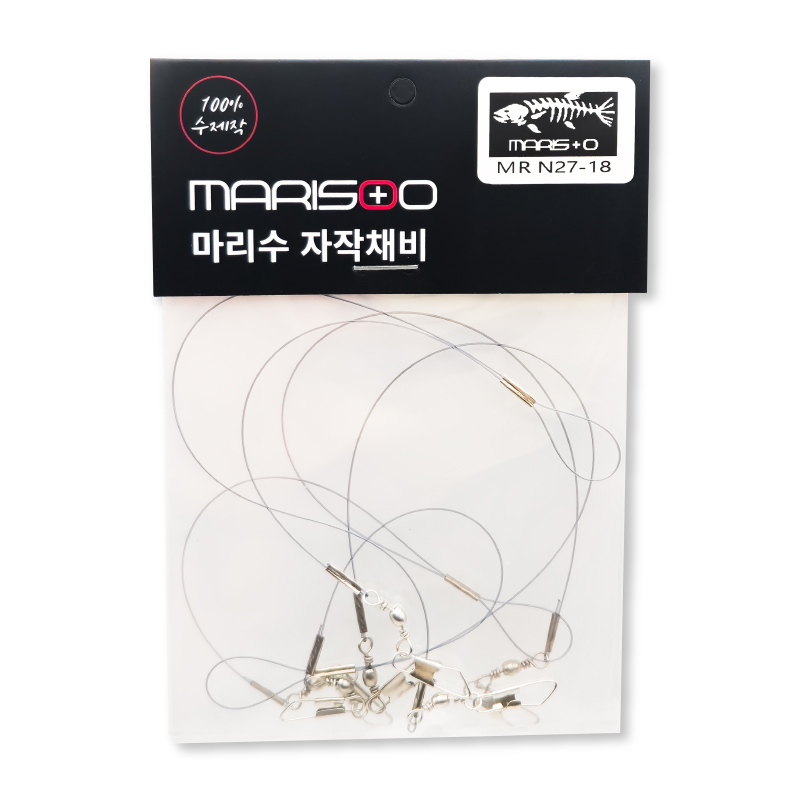 마리수 심해 갑오징어 채비 쭈갑 가지 채비 3개 18cm - 상세 이미지 3