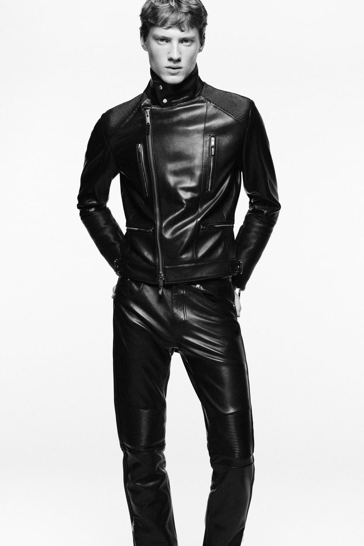 자라 가죽 바이커 팬츠 X 루도빅 드 생 세르냉 3322/600 BLACK - 상세 이미지 2