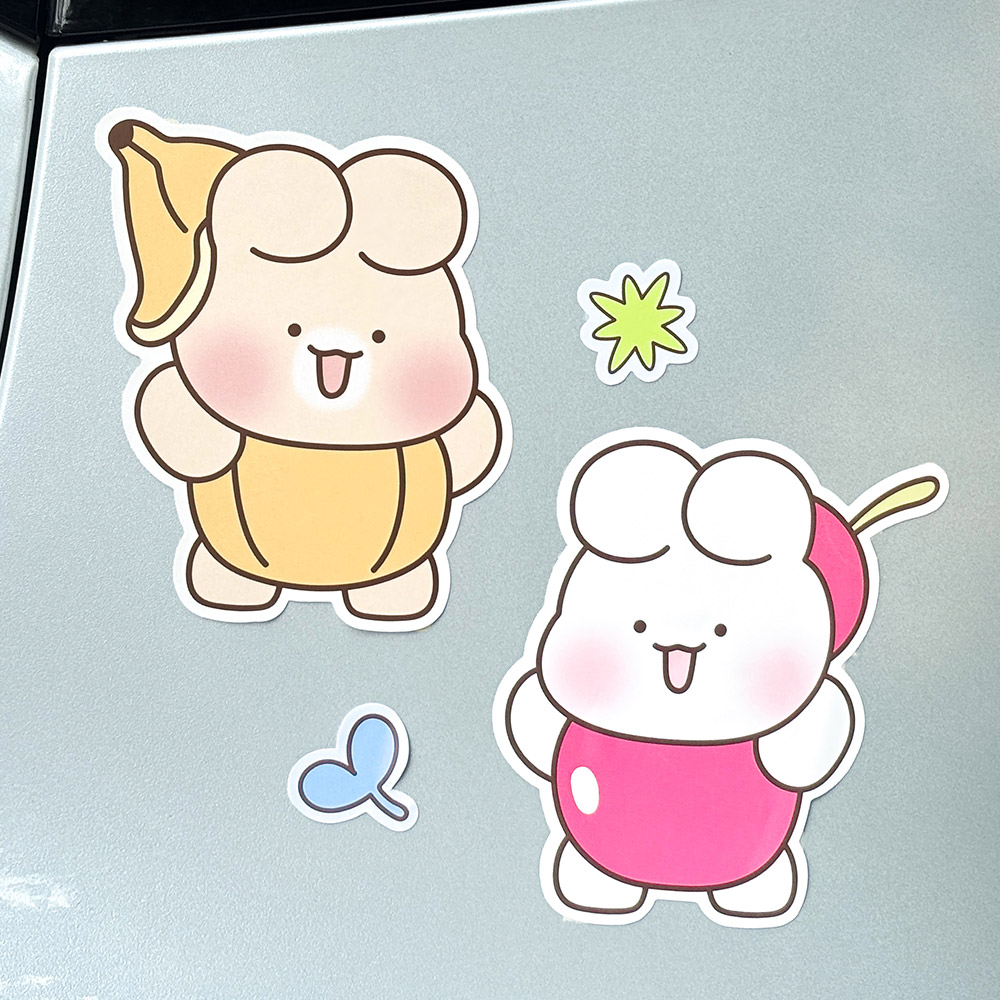 벨르아망 슈야토야 차량용 리무벌 데코 스티커 자동차 꾸미기 운전자 새차 선물 베스트커플 이미지 7