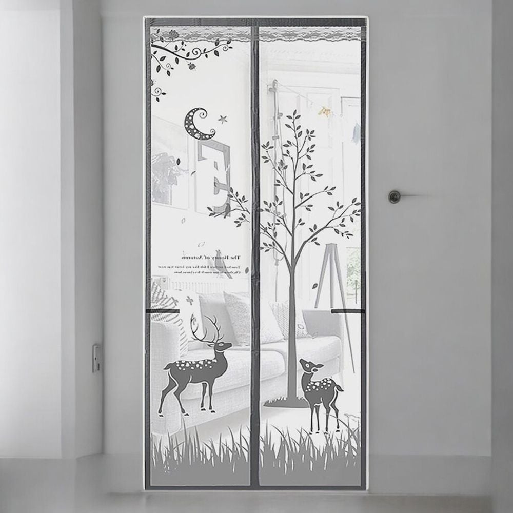 게더릭 사슴 문 모기장 (90x200cm) (그레이) - 상품 이미지
