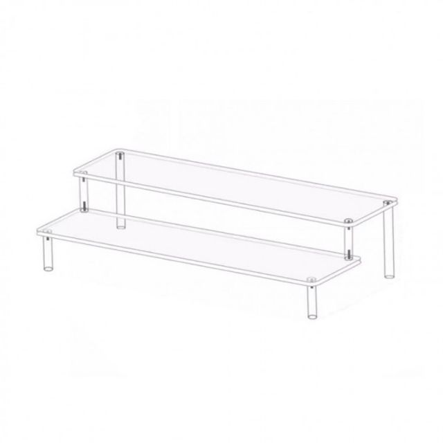 계단형 2단 피규어 전시대 진열대 30cm 40cm 2단30cm - 메인 이미지