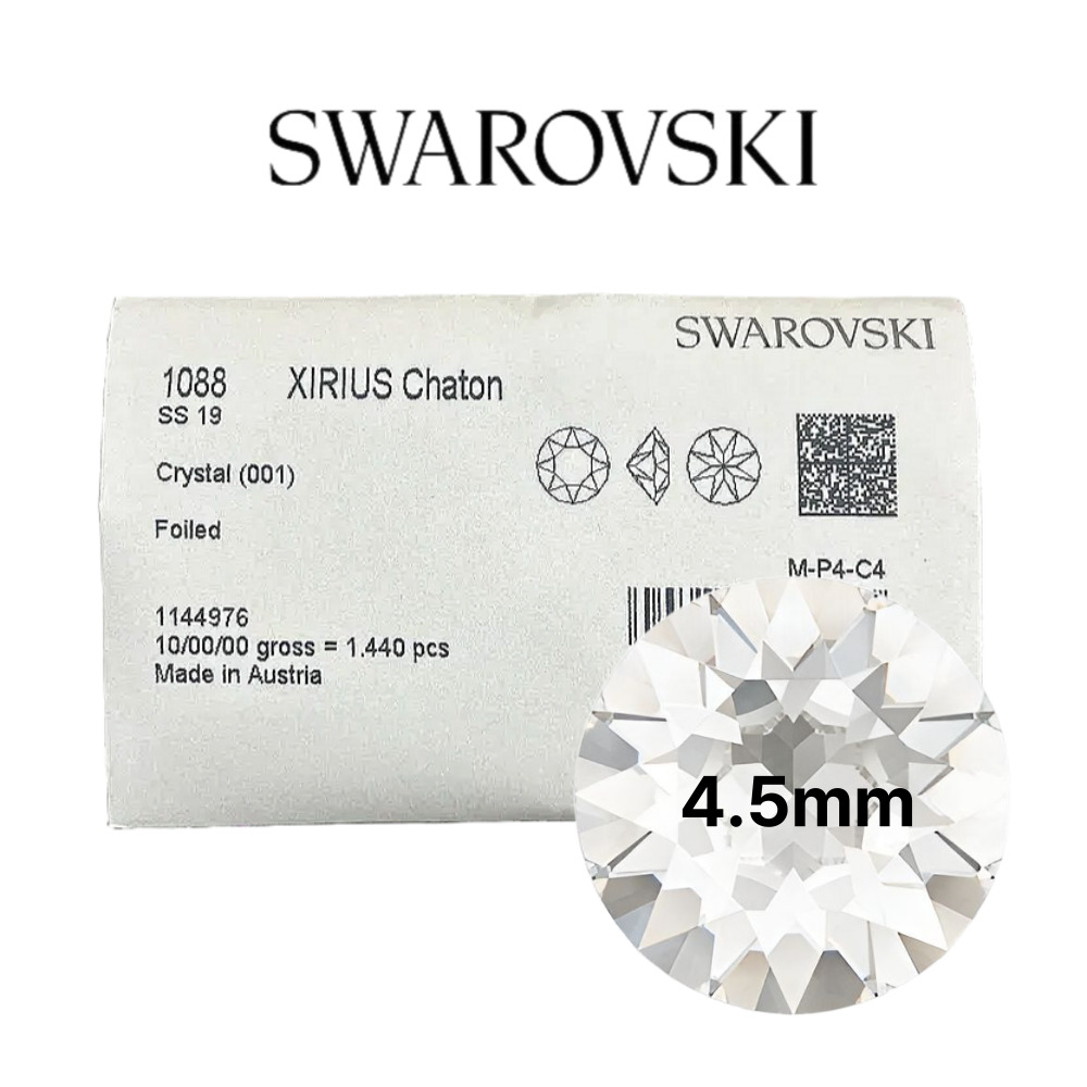 스와로브스키 1088 브이컷 ss19 크리스탈 4.5mm 1440개 라운드 스톤 대용량 팩 - 상품 이미지