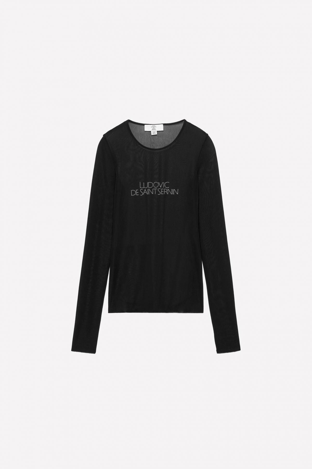 자라 글리터 텍스트 티셔츠 X 루도빅 드 생 세르냉 1165/923 BLACK - 상품 이미지