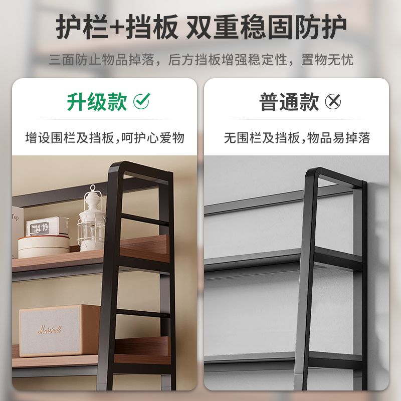 철제 수납 선반 인테리어 조립 주방 팬트리 진열장 80x35x180 월넛 4층 60X35X135CM - 상세 이미지 4