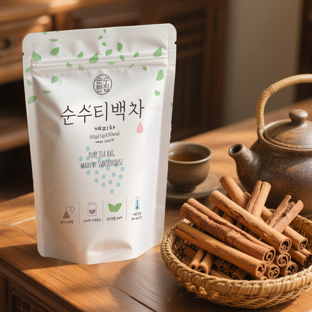 순수한집 계피차 티백 50개입 이미지 4