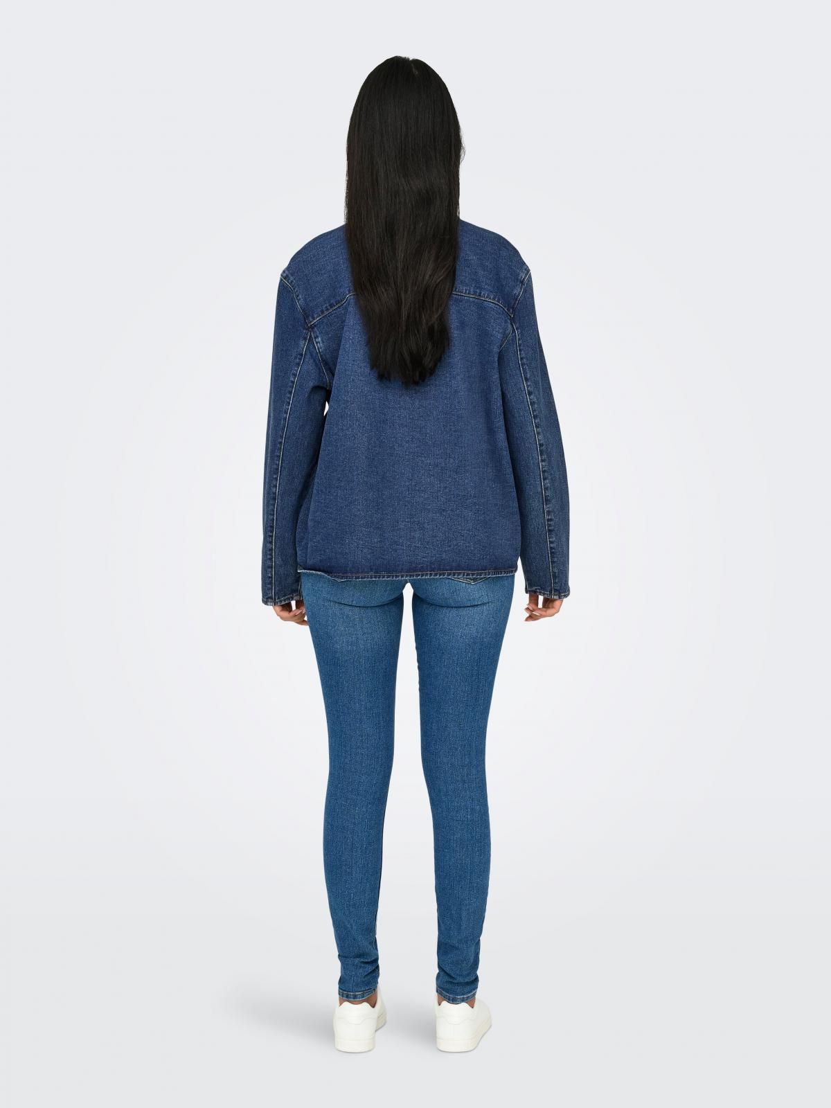 온리 테크니컬 오버핏 데님 재킷 15328253_2114 BLUE / DARK BLUE DENIM - 상세 이미지 2
